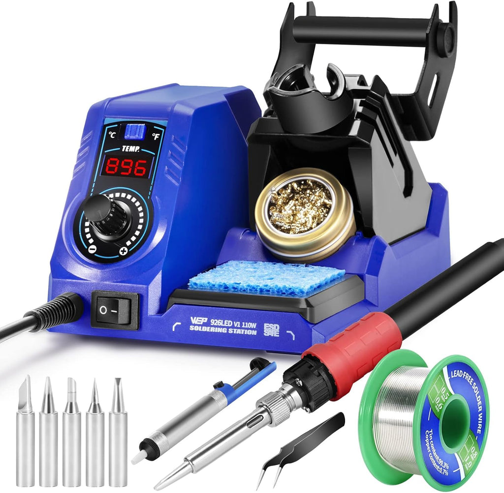 Soldering Iron Station Kit with Solder Wire