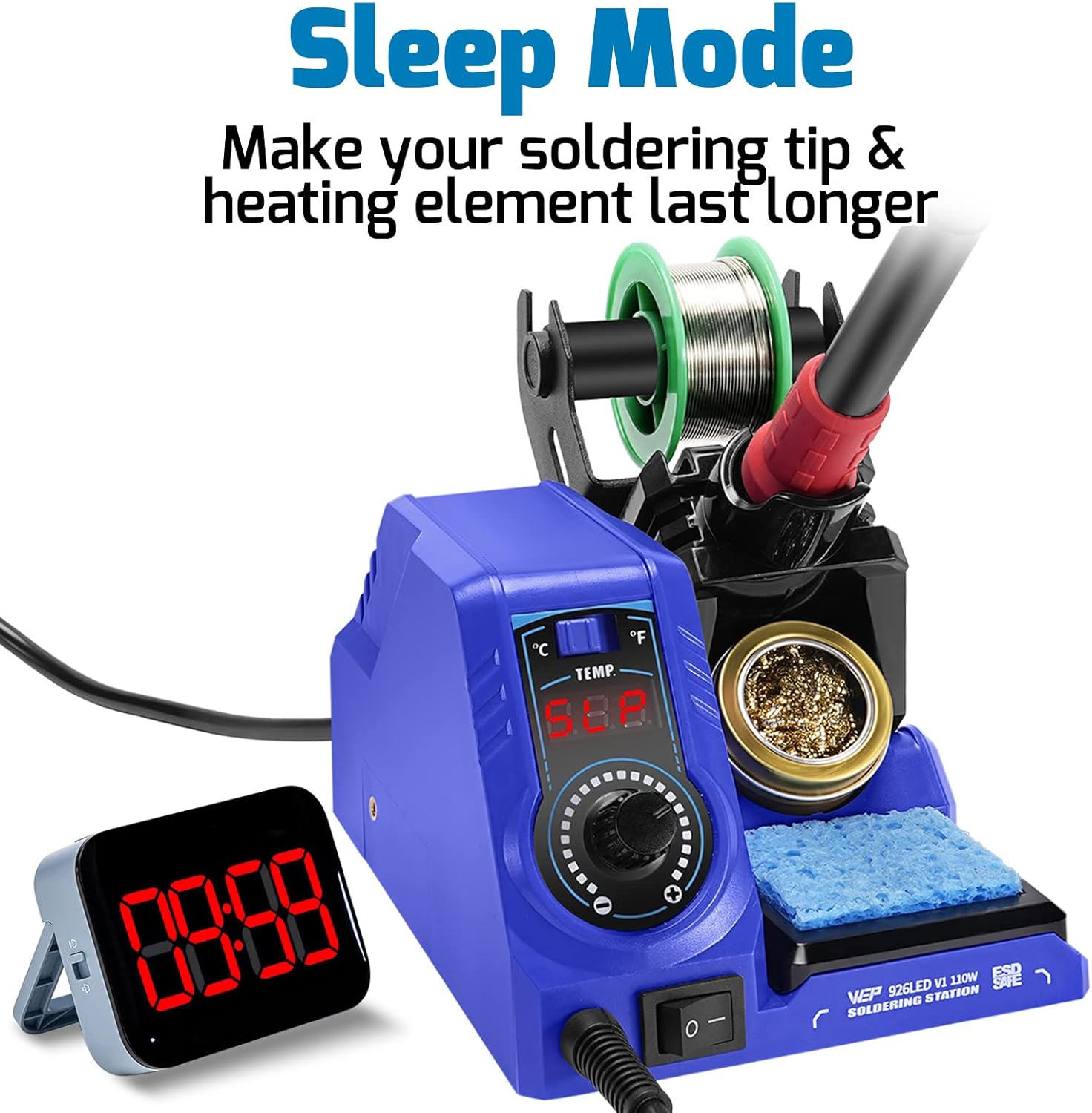 Soldering Iron Station Kit with Solder Wire